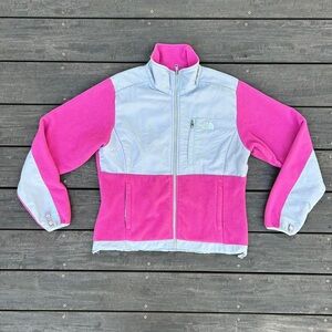 Hot Pink The North Face Fleece Denali Fleece Jacket Zip Up Jacket